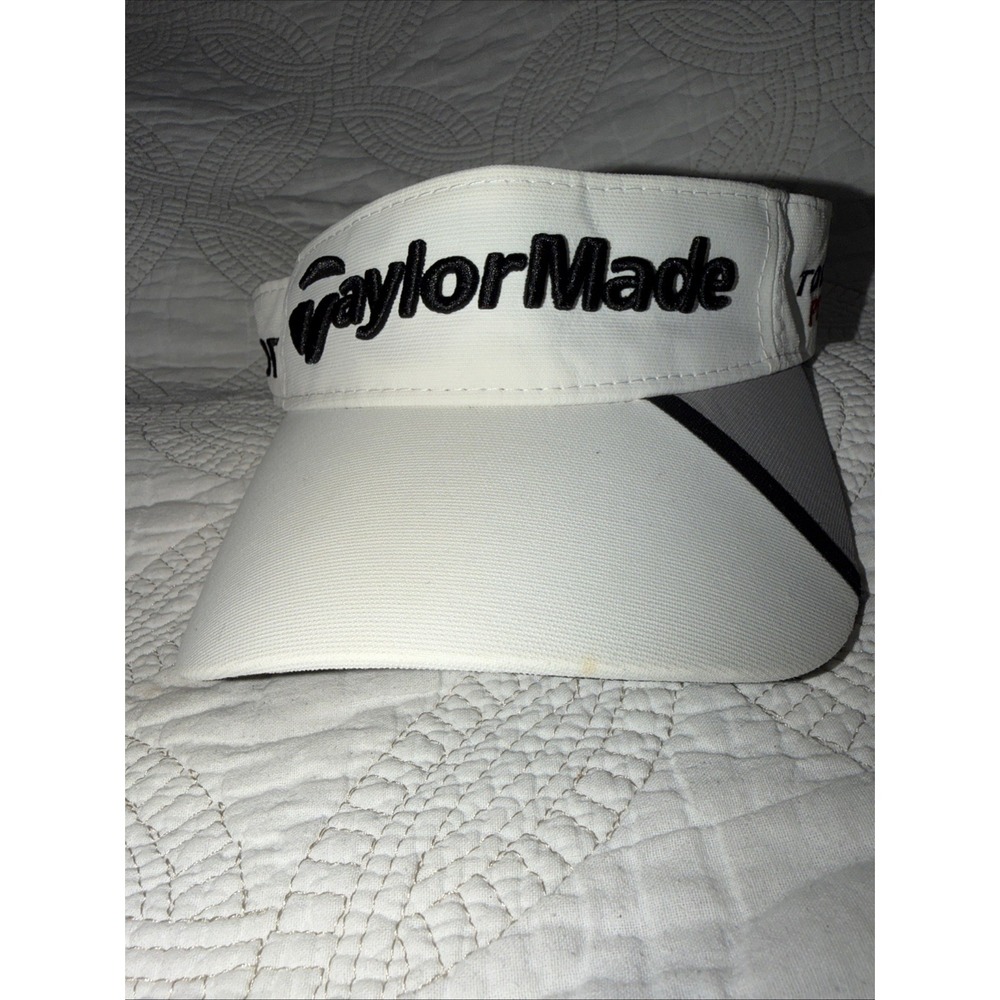 TAYLORMADE GOLF VISOR SLDR TOUR PREFERRED White GRAY ONE SIZE - Picture 1 of 8